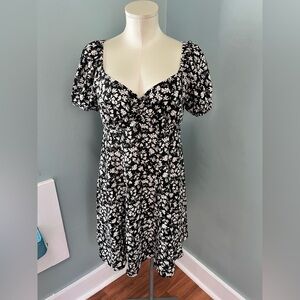 NOBO Black and White Floral Midi Dress